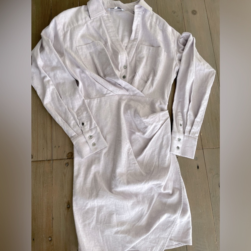 NEW Veronica Beard Mira dress melange flannel in orchid